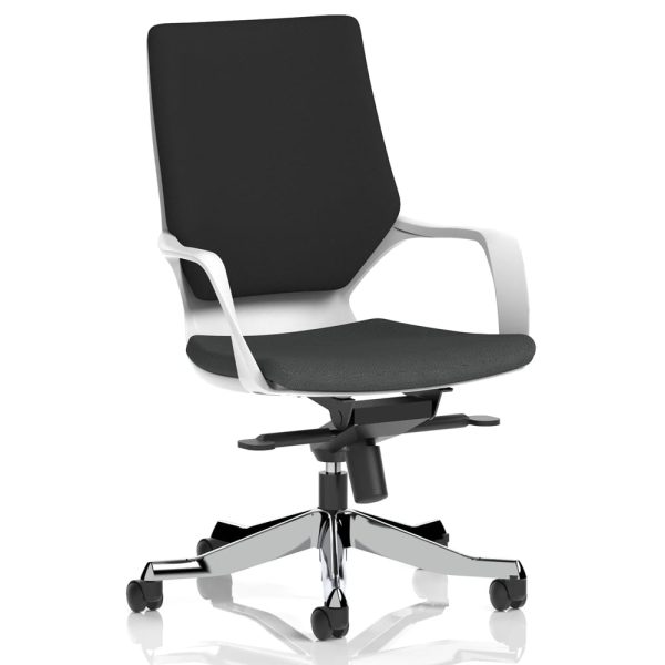 Xenia Fabric Office Chair With Arms In Quest Mussel And Black | Bed Sava