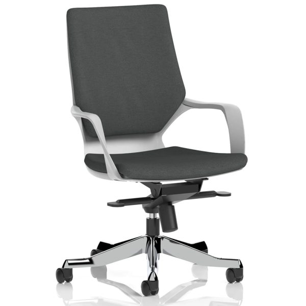 Xenia Fabric Office Chair With Arms In Quest Mussel | Bed Sava