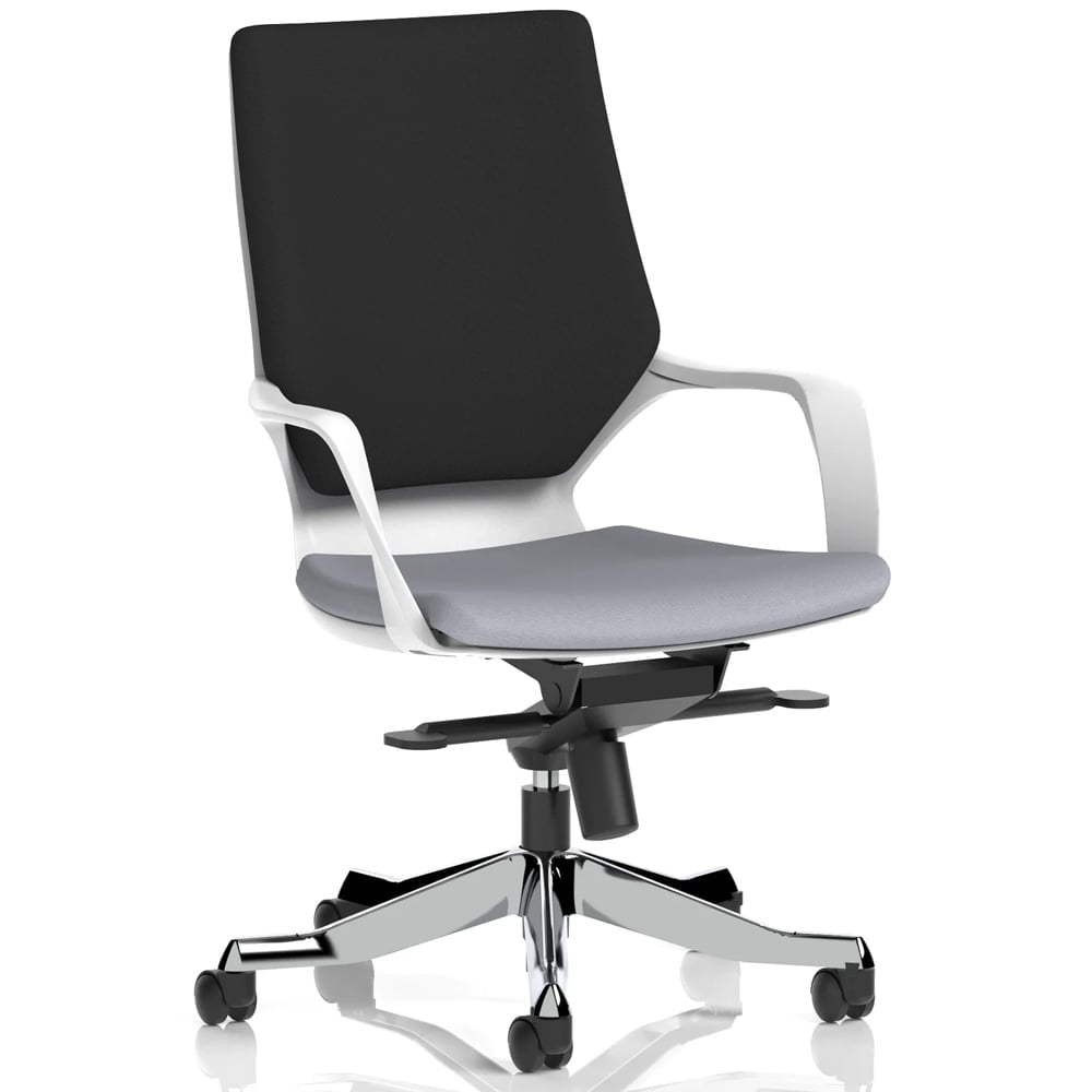 Xenia Fabric Office Chair With Arms In Quest Shell And Black