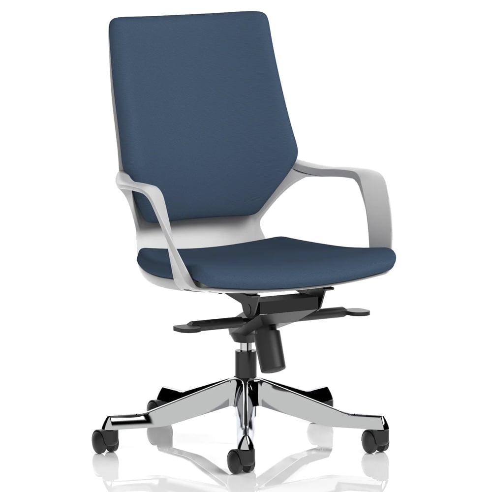 Xenia Fabric Office Chair With Arms In Quest Whelk