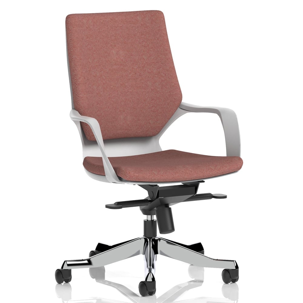 Xenia Fabric Office Chair With Arms In Rivet Forge