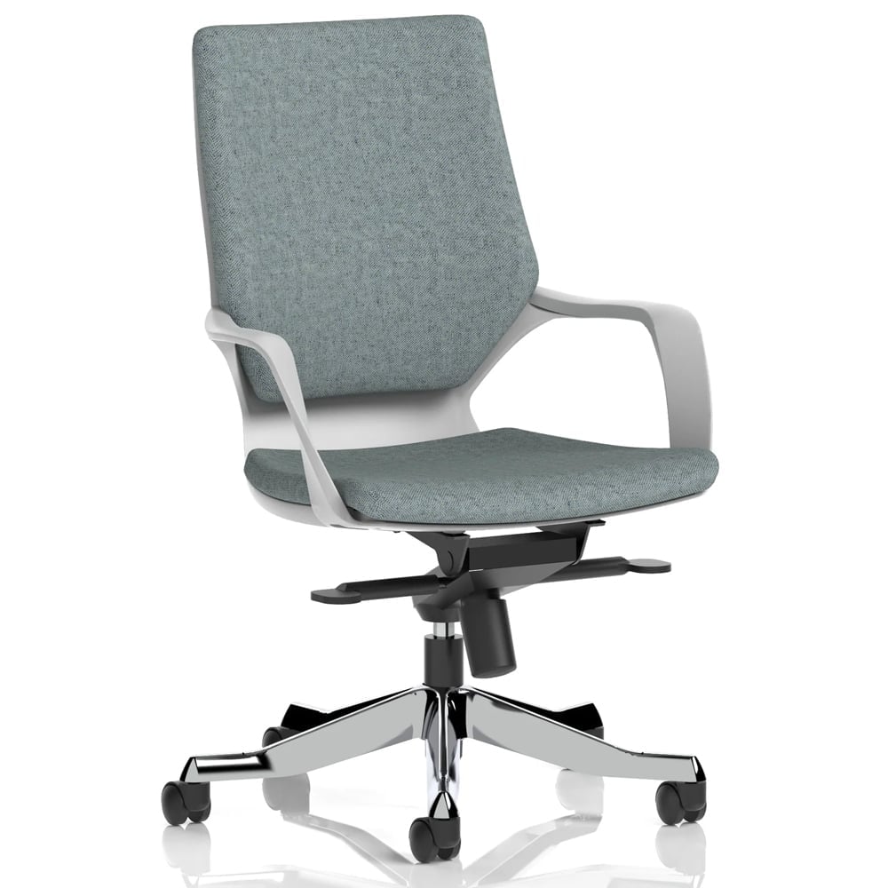 Xenia Fabric Office Chair With Arms In Rivet Tensile