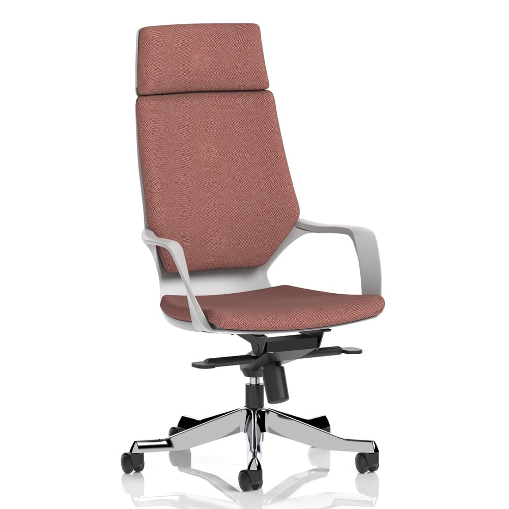 Xenia High Back Fabric Office Chair With Arms In Forge