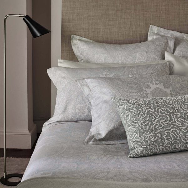 Zoffany Elswick Paisley Double Duvet Cover Quartz Grey | Bed Sava
