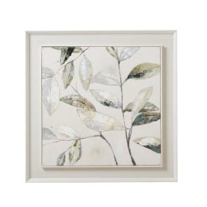 Dolce Dapple Leaf Framed Painting On Canvas | Bed Sava