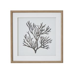 Reef Coral Art Mounted In Beaded Frame | Bed Sava
