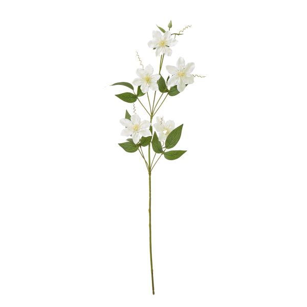 Cream Pearl Clematis Spray | Bed Sava