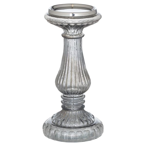 Smoked Midnight Medium Candle Pillar | Bed Sava