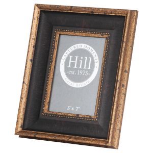 Black And Antique Gold Beaded 5X7 Photo Frame | Bed Sava