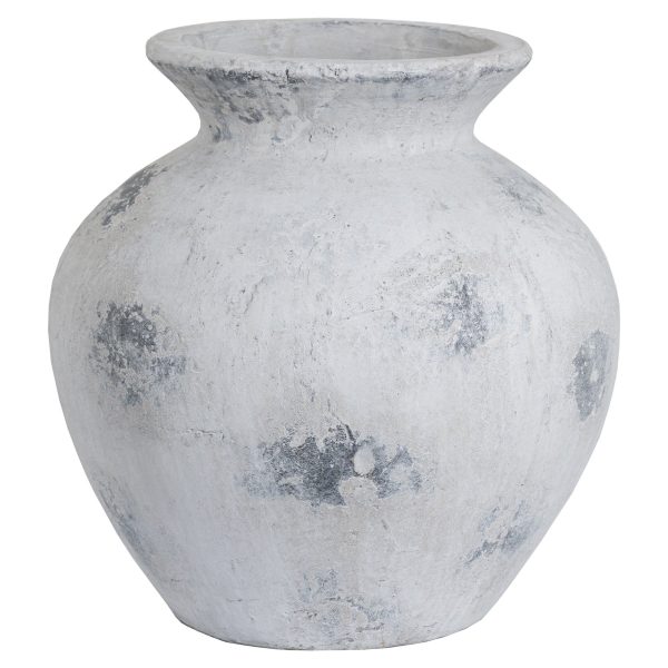 Downton Large Antique White Vase | Bed Sava