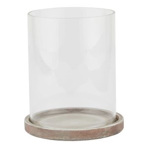 Siena Brown Large Hurricane Lantern | Bed Sava