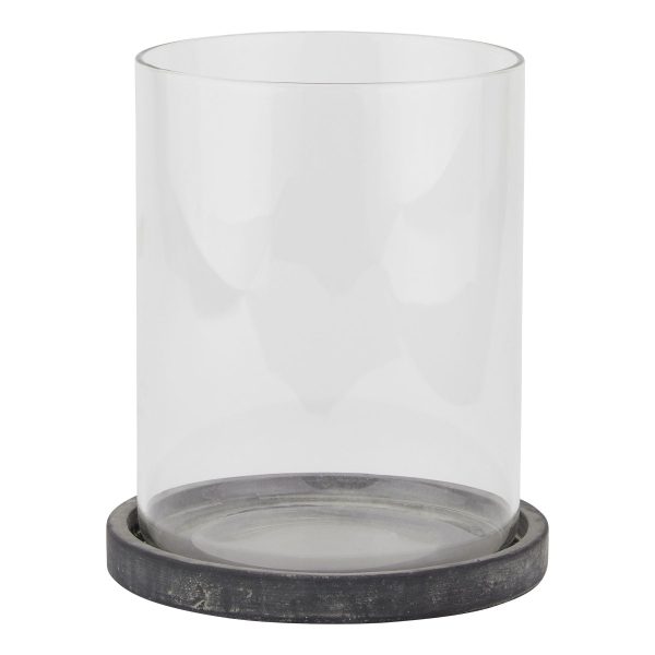 Amalfi Grey Large Hurricane Lantern | Bed Sava