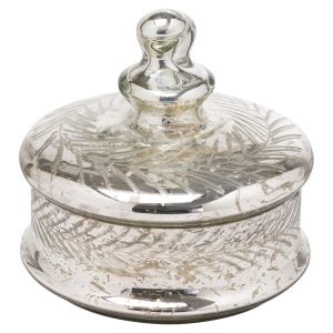Silver Foil Effect Large Trinket Jar | Bed Sava