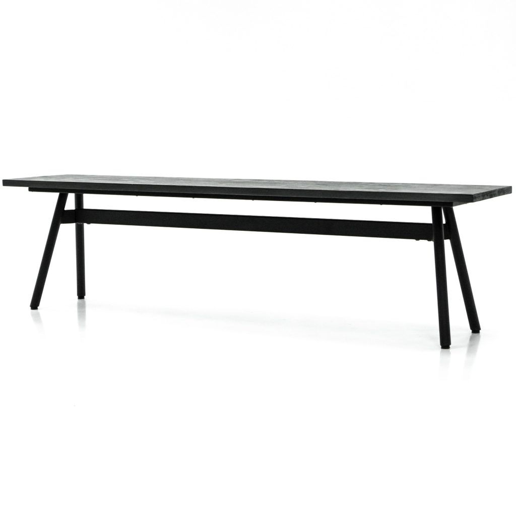 Bronks Black Acacia Bench | Bed Sava