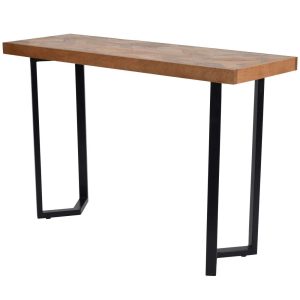 Marston Geometric II Wooden Hall Console Table Large | Bed Sava