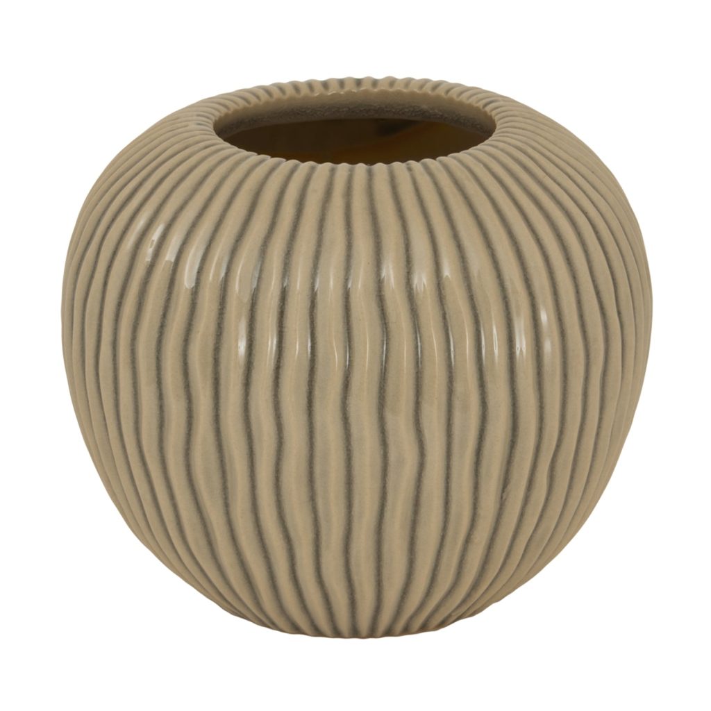 Pallida Collection Striped Vase