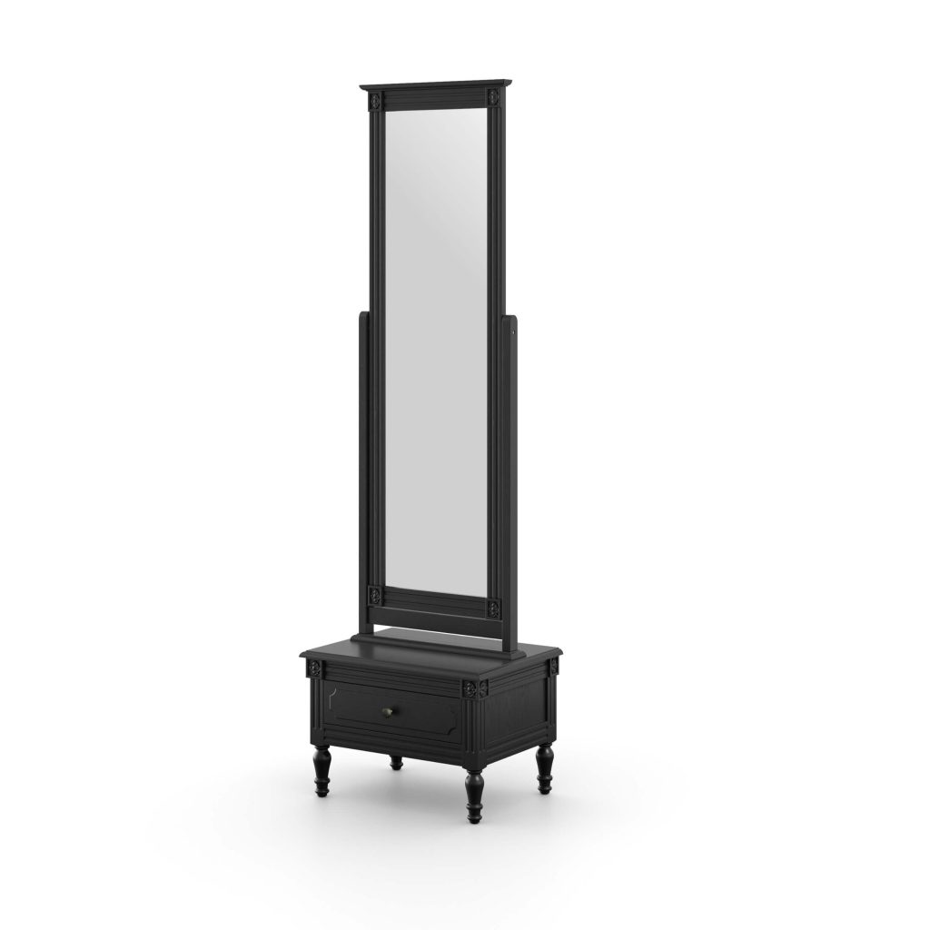 Casterton Storage Mirror - Black