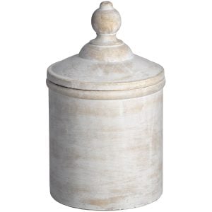 Antique White Cannister | Bed Sava