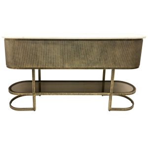 Belvedere Aged Gold Console Table | Bed Sava