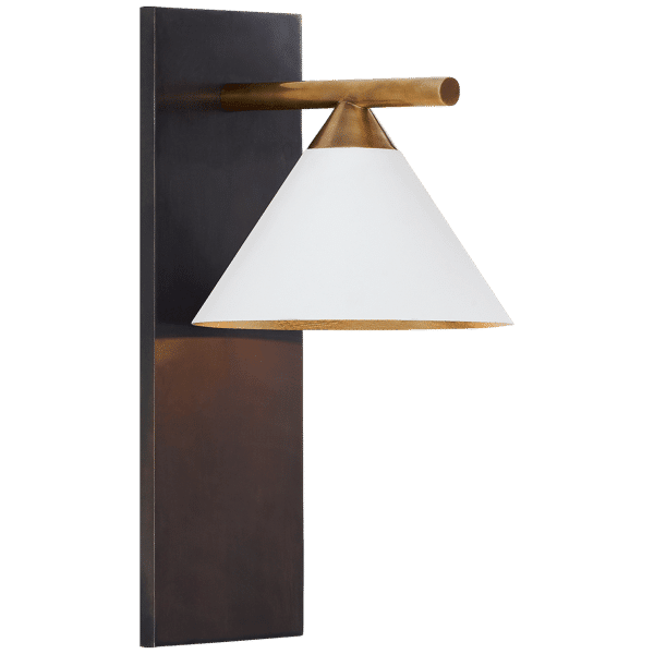 Cleo Wall Light White, Wall Light, Matte White - Andrew Martin