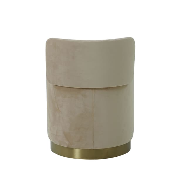 Otis Stool Latte, Stool - Andrew Martin Velvet