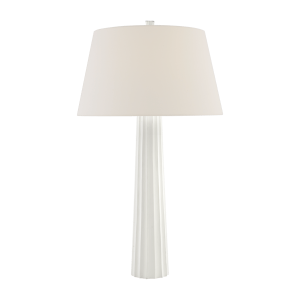 Fluted Spire Table Lamp White Table Lamp Plaster White  Andrew Martin | Bed Sava