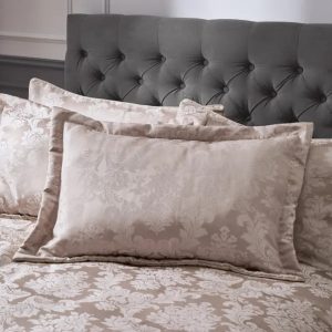 Catherine Lansfield Damask Jacquard Quilted Pillowsham Pair | Bed Sava