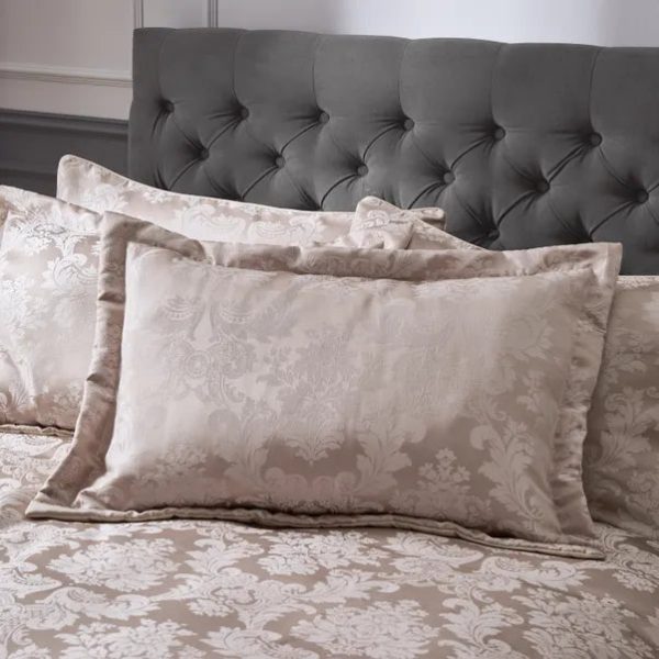 Catherine Lansfield Damask Jacquard Quilted Pillowsham Pair | Bed Sava