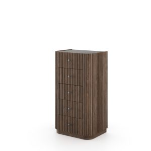 Jacob Tallboy  Dark Wood  Brown Marble | Bed Sava