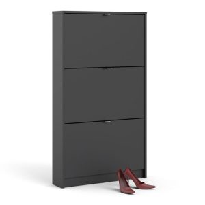 Shoes Shoe Cabinet 3 Flip Down Doors and 1 layer | Bed Sava