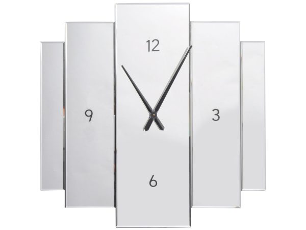 Aruna Modern Mirrored Wall Clock | Bed Sava