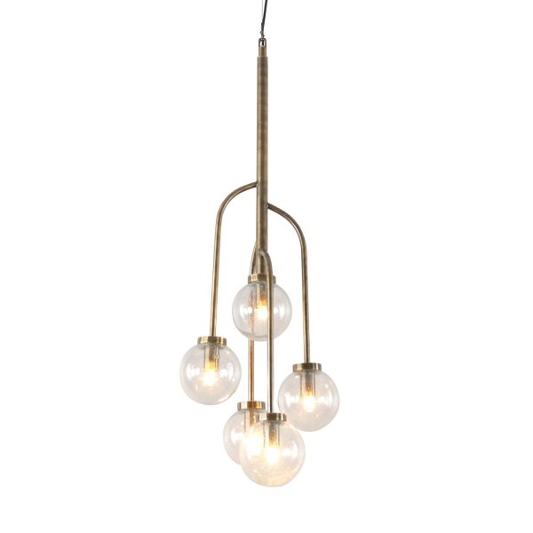 Wellesley Globe Five Lamp Ceiling Pendant | Bed Sava