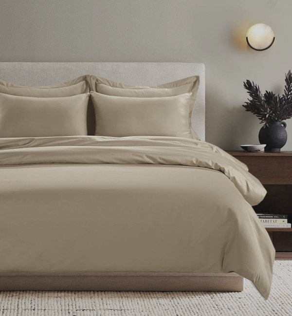 All Season Egyptian Giza Duvet Cover  Bone King  Bone | Bed Sava