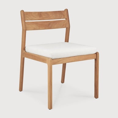 Ethnicraft Jack Teak Outdoor Dining Chair - Off White
