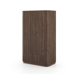 Jacob Wardrobe  Dark Wood | Bed Sava