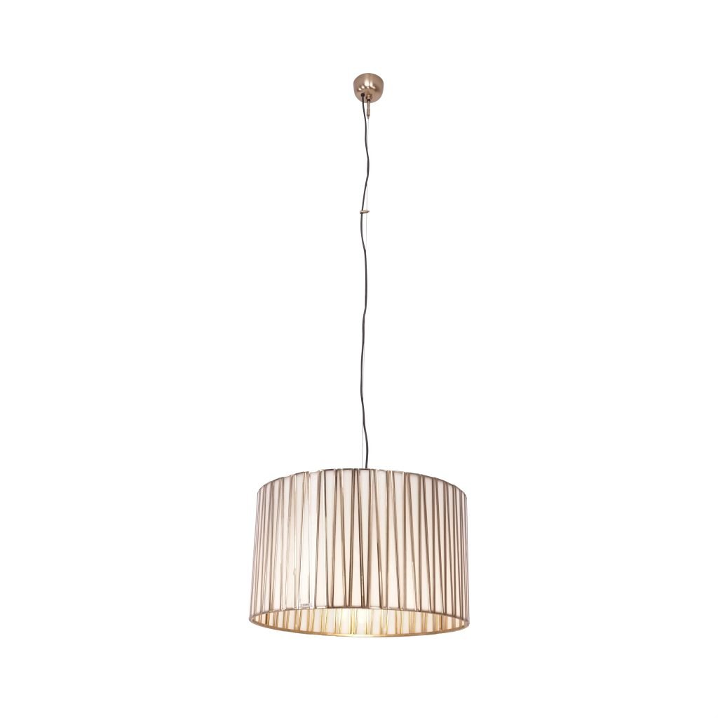 Burgh Opaque Glass Drum Pendant 50x30cm