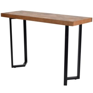 Marston Geometric II Wooden Hall Console Table | Bed Sava