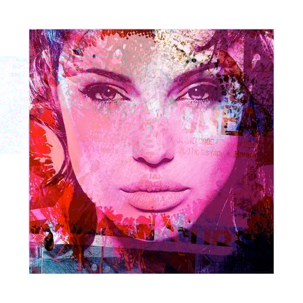 Angelina Jolie 150X150 - Plexiglass, 150cm x 150cm - Andrew Martin
