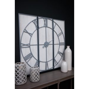 Roza Panelled Wall Clock | Bed Sava