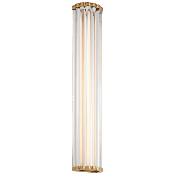 Kean Wall Light Brass, Wall Light, Large, Antique-Burnished Brass - Andrew Martin