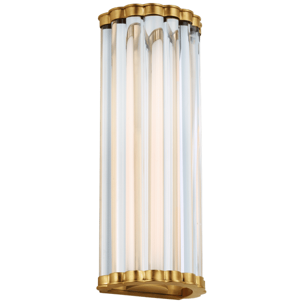 Kean Wall Light Brass, Wall Light, Small, Antique-Burnished Brass - Andrew Martin