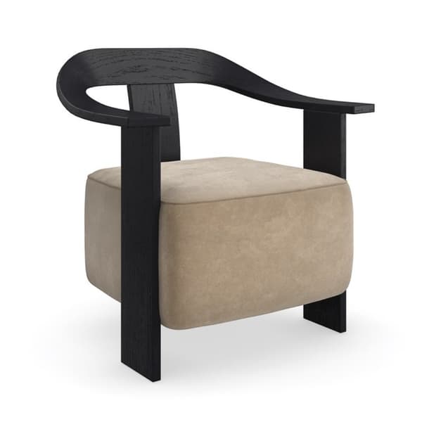 Luca Chair, Chair, Dark Neutral - Andrew Martin Kelly Hoppen Other Fabric