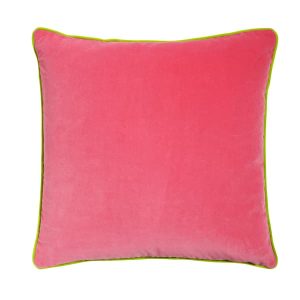 Pelham Gobstopper Sustainable Feather Cushion 55cm x 55cm  Andrew Martin Velvet Plain | Bed Sava