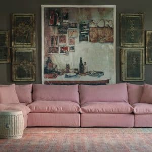 Truman Large Custom Footstool Footstool  Andrew Martin | Bed Sava