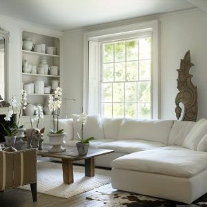Truman Large White Linen Sectional Sofa | Buy Sectional Sofas Online | High End Modular Sofas | Linen Sectional Sofa  Andrew Martin | Bed Sava