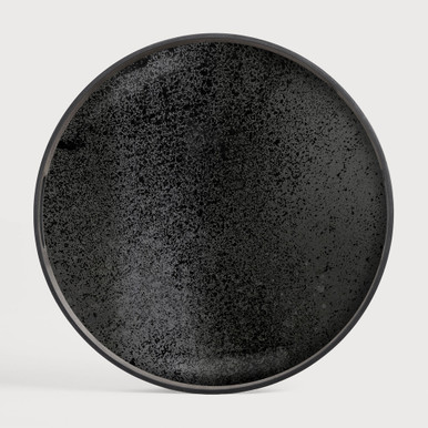 Ethnicraft Heavy Aged Mirror Charcoal Tray 48cm