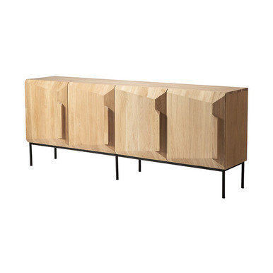 Ethnicraft Oak Stairs 4 Door Sideboard | Bed Sava