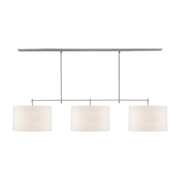 Bryant Pendant Nickel, Ceiling Light, Large, Polished Nickel - Andrew Martin