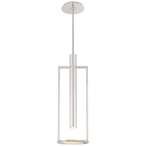Melange Pendant Nickel, Pendant Light, Medium, Polished Nickel - Andrew Martin