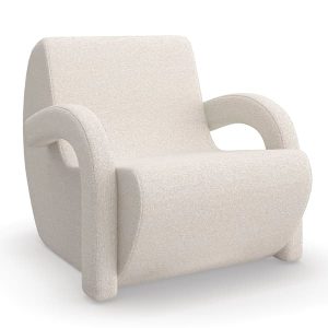 Leo Chair Accent Chair White  Andrew Martin Kelly Hoppen Boucle | Bed Sava